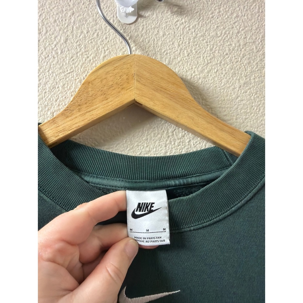 Women's Nike Oversized Center Check Crewneck Sweatshirt Size Medium - Picture 3 of 4